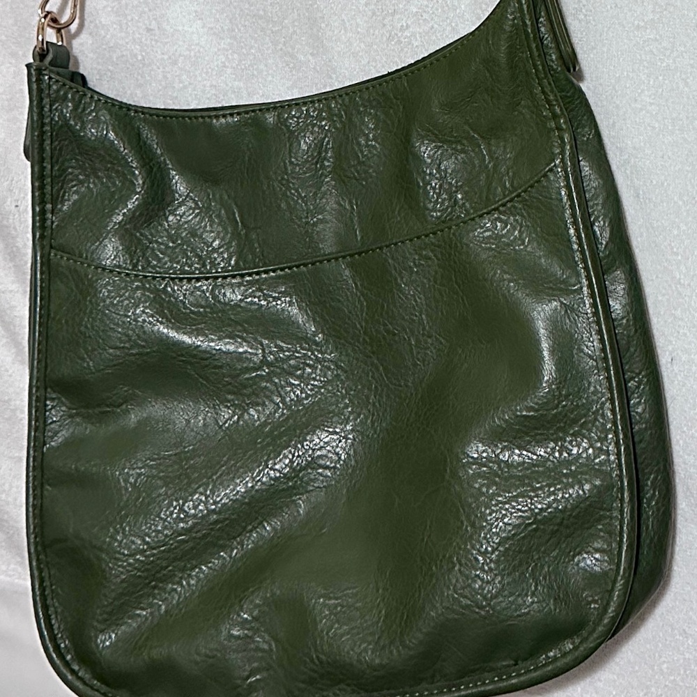 Olive Green Crossbody Messenger Bag